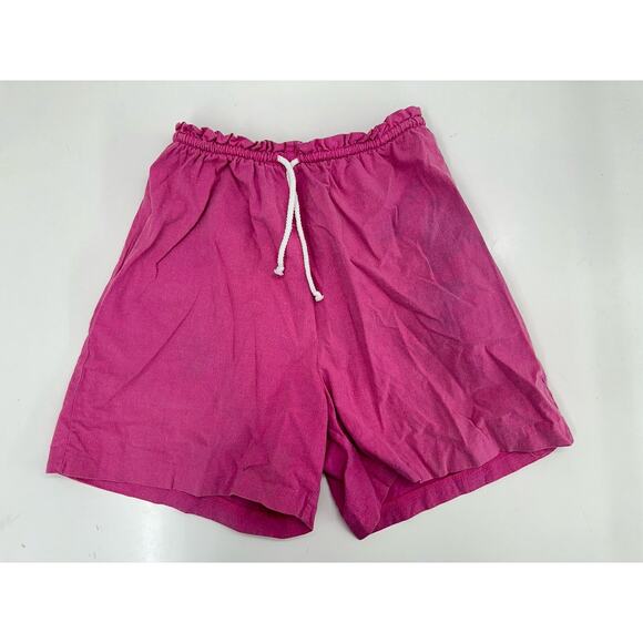 Juke Box by Ideas Womens Shorts Size Large Pink Elastic Waist Drawstring Vintage - Picture 1 of 10
